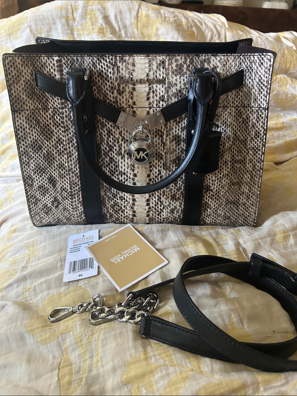 Michael Kors Nouveau  Hamilton Snakeskin